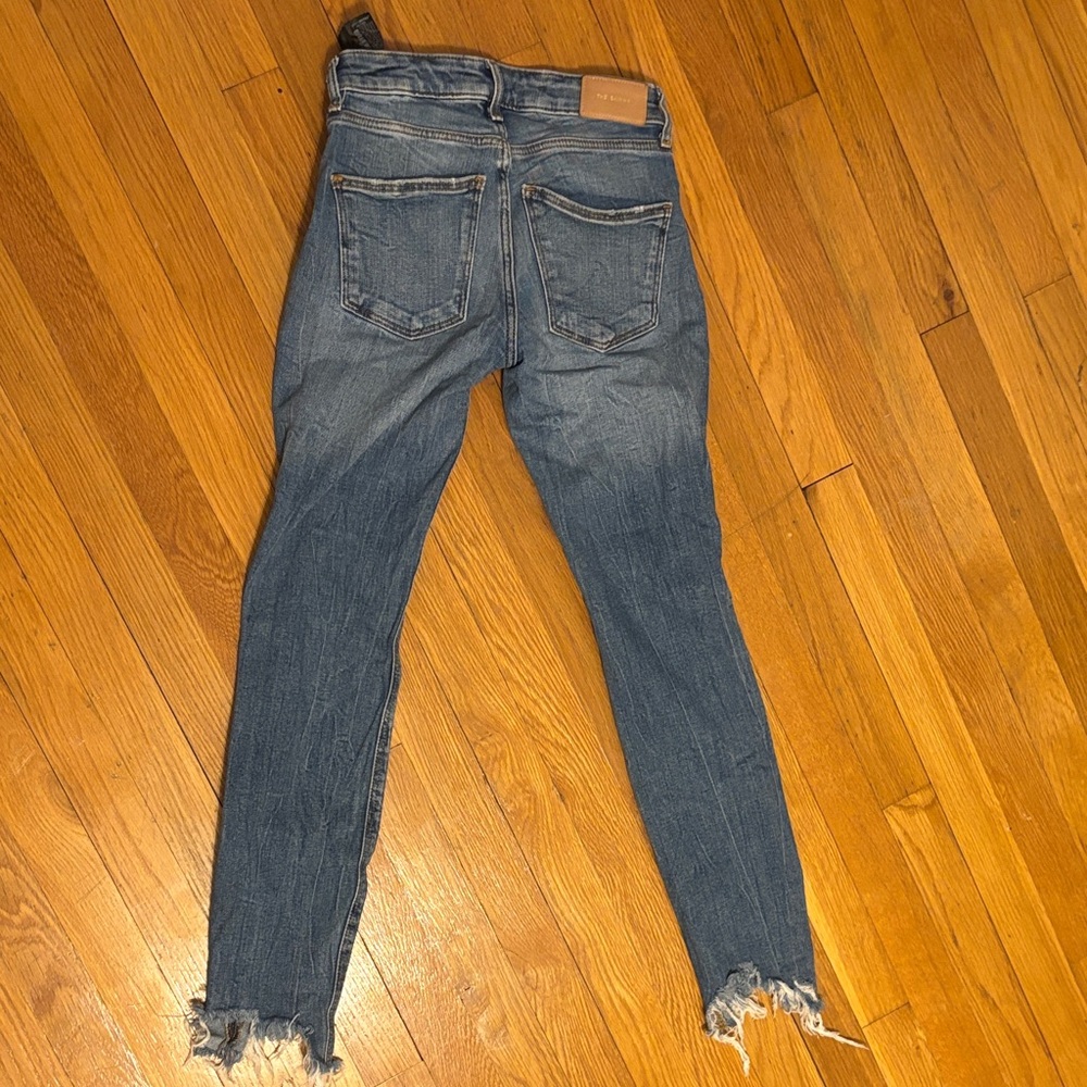 Zara Blue Distressed Skinny Jeans - Picture 5 of 5